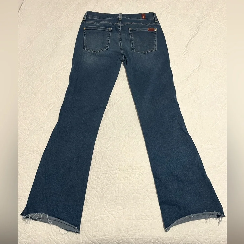 7 For All Mankind Dark Blue Flare Jeans